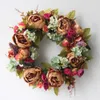 Other Event Party Supplies Artificial Peony Wreath Garland Rattan Home Decor Wedding Flower Door Decoration Centerpieces for Tables 230713