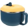 Ciotole Conservato Fast Cup Compact Ramen Bowl Contenitore in acciaio inossidabile Zuppa Uso quotidiano Noodle Pp Coperchio per studenti resistente all'usura