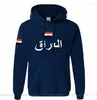 Sweat à capuche homme république d'irak irakien hommes sweat Hip Hop Streetwear survêtement Nation footballeur sportif 2023 IRQ