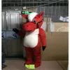 Mascot Costumes Red Horse Mascot Costume Halloween Animal Bithday Party Game Dress2108