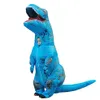 Costume gonflable de dinosaure T-Rex Costume de mascotte bleu Costume d'explosion d'Halloween pour Kids271r