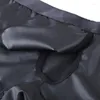 Slip Hommes Sous-Vêtements Sexy Boxers Décontractés En Cuir Gay Pénis Pouch Mesh Taille Basse Culotte Shorts Vêtements De Nuit