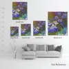 Canvas Art ручной роспись маслом картины Claude Monet Water Lilies и Agapanthus сад ландшафт