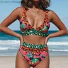Maillot de bain femme Lorylei bikini costume imprimé léopard spaghetti épaule triangle String sexy Biquini maillot de bain maillot de bain femme B605 Z230717