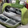 Grande boîte de papeterie verte Durable pour étudiant porte-crayon fournitures scolaires plusieurs couches stylo sac