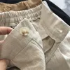 Vrouwen Shorts Limiguyue Ademend Katoen Linnen Japanse Retro Hoge Taille Wijde Pijpen Bermuda Casual Zomer Vrouw Losse J200 230713