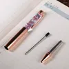 Luxury 1.0mm Metal Bling Sequin Ballpoint Pen Writing Pens S