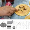 Backformen-Werkzeuge, Ausstechformen-Set, 9-teiliges Stern-Ausstechformen-Set, Form, korrosionsbeständig, DIY, langlebig, für weiches Obst, Muffin, Sandwich