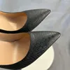 Sukienka Buty czarne skóra węża podstawowe Kobiety Kobiety Pumps Stiletto High Obcasy Spiczasty palce ślubu zapatos wielki rozmiar 35-45