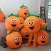 2018 Hoge kwaliteit oranje fruit mascotte kostuum pak voor elke grootte mascotte kostuum pak Fancy Dress Stripfiguur Party Outfit284a