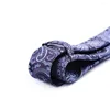 Bow Ties Vintag 7cm Mens Neslits Purple Blue Floral Paisley Ascot For Man Wedding Polyester Silk Cravat Business Party Corbatas Para