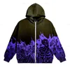 Herren Hoodies Sweatshirts Gothic Y2K Print Hoodies Männer Zip Up Anime Vintage Langarm Streetwear Hoodie Frauen Harajuku Paar Oversize Kapuzenpullover 230714