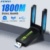 ネットワークアダプター1800Mbps WIFI 6 USB 3.0アダプター802.11AXデュアルバンド2.4G5GHzワイヤレスWi-FiドングルネットワークカードRTL8832AUサポートWIN 1011 PC 230713