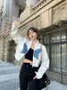 Femmes Vestes Courtes Femmes Papillon Patch Veste Printemps Été Bomber Harajuku Y2k Varsity Hip Hop Streetwear Manteau Femme 230714