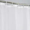 Shower Curtains Inyahome Fabric Shower Curtain Liner White Polyester Fabrics Shower Soap Resistant Waterproof Machine Washable Bath Curtain