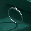 2022 NOUVEAU Simple Couple Anneaux Pour Les Femmes Réel S925 En Argent Sterling CZ Doigt Saint Valentin Présent De Mariage Cadeau De Fête Bijoux L230704