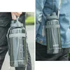 Water Bottles Sport Drinking Bottle with Straw A Free 1000 Ml 2000ml Plastic for 1L 1 liter 230714