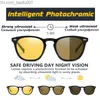 Solglasögon Coolpandas 2023 Retro Women's Cat Eye Solglasögon Fotopient Polariserade mäns solglasögon Dayime Night Vision Oculos Gafas de Sol Mujer Z230719