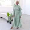 KALENMOS Ramadan Eid Robe Musulmane Abaya Turquie Hijab Mubarak Vêtements Islamiques pour Femmes Dubai Kaftan Oman Robe Émirats Arabes Unis Para Mujer269l