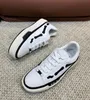 22S/W Geperforeerde Lage Skel Top Heren Sneakers Schoenen Platform Trainers Leer Canvas Rubberen Zool Heren Dames Feest Bruiloft Comfort Skateboard Wandelen EU38-45