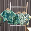 Ensemble de vêtements d'été pour bébés garçons, chemise à manches courtes et Short pour enfants, vêtements imprimés de dessin animé, tenues pour nourrissons, survêtements pour enfants