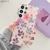 Glitter Shell Flower Phone Case för Samsung S22 Ultra 5G 23 Plus 21 20 Fe Galaxy A53 A52 Soft Silicone stötsäker stötfångare L230619