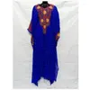 Abbigliamento etnico Blue Royal Marocchino Kaftan Lavoro Abito da sposa Fantasia islamica Takshita Tendenze della moda europea e americana