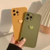 iPhone 11 12 13 14 Pro Max XR XS Max 7 8 Plus Soft Silicone Camera Protector Caver Case Case for Girl L230619の3Dラブハートフォンケース