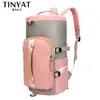 Duffel Bags Tinyat Большой емкость рюкзак рюкзак для выходных в спортзале женский туристический пакет Ladies Sports йога багаж