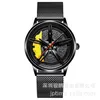 Dijik New Quartz Men Hanging Explosions Hollow Car Wheel Icke-Mechanical Watch Wheel Woo Custom262u