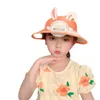 Cappelli a bordo largo cappelli per bambini esterni per bambini con la protezione solare del sole delle ragazze e protezione UV