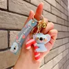 Modebloggare designer smycken äkta koala godis serie nyckelchain söt pvc doll väska hänge mobiltelefon nyckelringar lanyards nyckelring grossist ys92