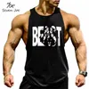 Canottiere da uomo Seven Joe Abbigliamento di marca Bodybuilding Fitness Uomo Top allenamento BEAST print Vest Stringer sportswear Canotta 230713