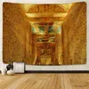 Tapestries Dome Cameras Ancient Egyptian Mural Tapestry Wall Pharaoh Hanging Bedspread Mats Hippie Style Backdrop Cloth Home Decor R230714