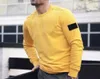 Sweats à capuche Sweat-shirts Printemps et automne pierre quatre couleurs Style masculin et féminin Streetwear Broderie Pull pour hommes terre Coton Pull décontracté Loisirs tendance 50ess