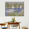 Bacino D Argenteuil fatto a mano Claude Monet dipinto paesaggio impressionista su tela per arredamento d'ingresso