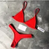 Dames Zwemkleding Meisjes mini bikini sexy Braziliaans badpak kleine cup hoge uitgesneden stijl strand Biquini effen zwart/wit badpak String bikinipak Z230717