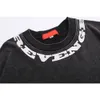 T-shirts pour hommes Dark Icon Imprimé Lavage Coton High Street T-shirt Été Hors Épaule T-shirts Homme 230713