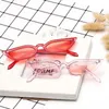 Solglasögon 2023 Ins Cat's Eye Fashion Small Frame Personlighet Sharp Angle Vintage Unikt Sun Protection Cool Glasses UV 400