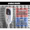 Tapijten 50 W Fysiotherapie Elektrische Verwarming Pad Timer Terug Therapie Kleine Deken 6-niveau Temperatuur Aanpassing Winter Warmer