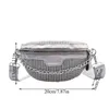 Riñoneras Riñoneras de moda para mujer Punk Bum Glitter Fanny Pack Travel Crossbody Chest Phone Pouch Hip Belt Bag 230713