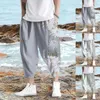 Men's Pants Summer Cropped Thin Casual Simple Fashion Loose Large Size Harem Outdoor Warm Chinos Men Stretch