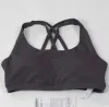 Sexig t-shirt fast färg Sexig klippt toppanpassningstopp U-formad Bra Yoga Set Women's SummersLeeveless Fashion Tank Top i8e2#