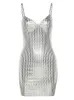 Urban Sexy Dresses High Mini Night Club Outfit Sequins Bodycon Dres Tight Birthday for Corset Summer Clothes 230714