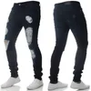 Men's Shorts Skinny Jeans Men Spring Fall Elasticity Slim Pencil Pants Sexy Casual Hole Ripped Black Denim Mens Streetwear clothes 230714