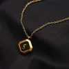 Famous Women Candy Color Pendant Necklaces Brand Letter Designer Gold Plating Necklace Link Chains Clavicular Chain Fashion Jewelry