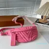 Designer -Bumbag Cross Body Midjeväskor Kvinnor Män Luxury Fanny Pack Wave Vamtmjuka läder Slängväskor Lady Cosmetic Hobo