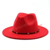 Zwart Wit Fedora Hoeden Voor Vrouwen Imitatie Wol Fedora Panama Vilten Hoed Winter Mannen Jazz Hoeden Trilby Chapeau Femme caps