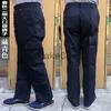 Pantalones de hombre 2022 estilo japonés Pantalones de entrenamiento resistentes al desgaste pantalones de algodón naranja pantalones casuales sueltos HIPHOP pantalones cargo de bolsillo para hombres J230714