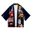 Highschool Dxd Hyoudou Issei Rias Gremory Asia Argento 3D Summer Women Men Men Three Quarter Sleeve Bluzka Streetwear Kimono ETH196A